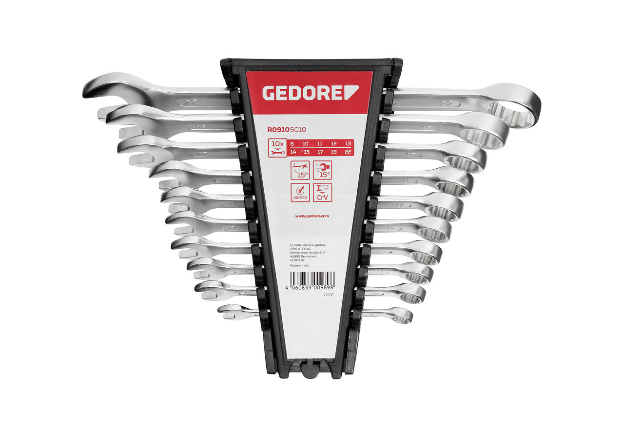 GEDORE red R09105010 - Jeu de clés mixtes, 8-22 mm, 10 pièces