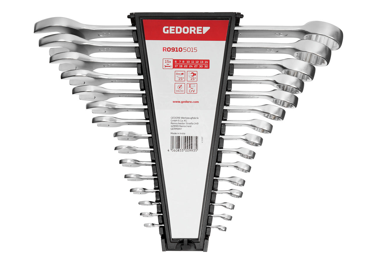 GEDORE red R09105015 - Jeu de clés mixtes, 6-32 mm, 15 pièces