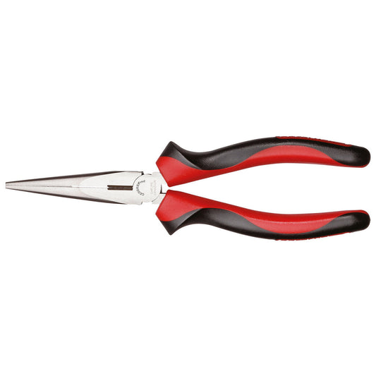 GEDORE red R28502200 - Pince à bec demi-rond, modèle droit, L=200 mm, poignée bi-matière