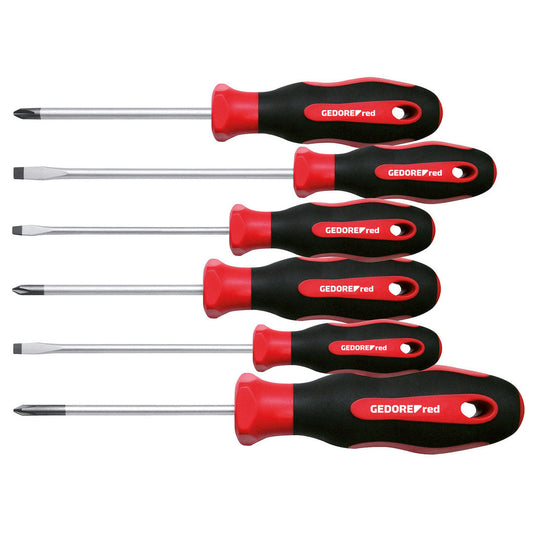 GEDORE red R38002006 - Jeu de 6 tournevis PH + plats