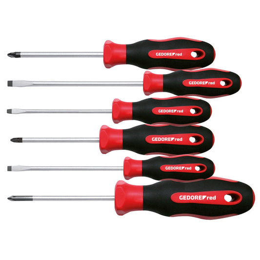 GEDORE red R38002106 - Jeu de 6 tournevis PZ + plats