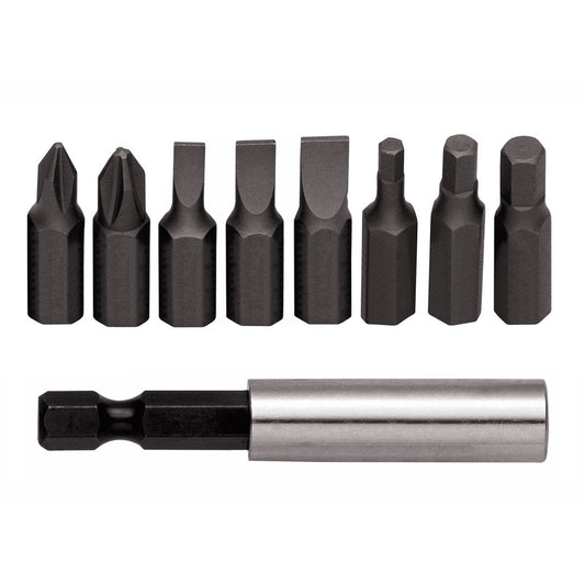 GEDORE red R33005009 - Jeu de 9 embouts 1/4" PH+SL+hexagonaux avec porte-embouts magnétique.