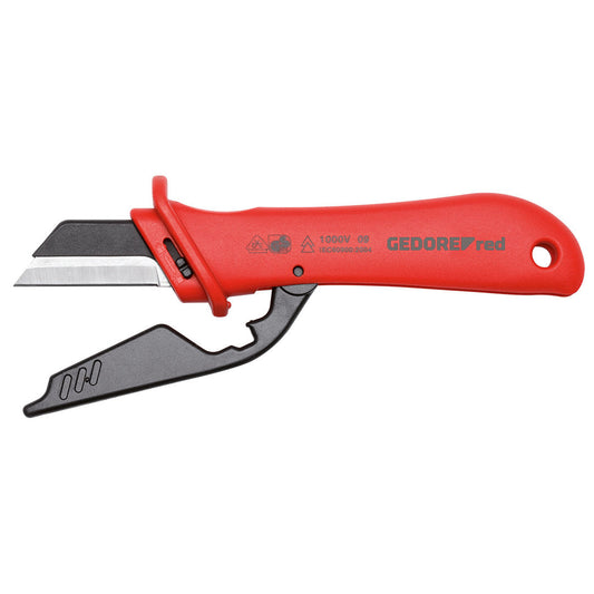 GEDORE red R93220128 - Couteau coupe-câbles VDE, lame L=185 mm