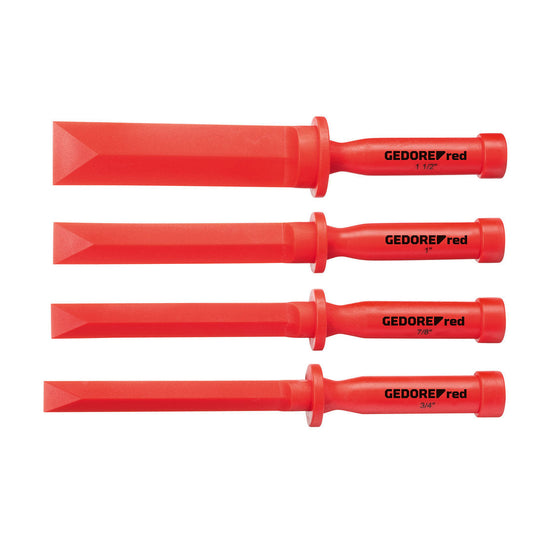 GEDORE red R91901004 - Jeu de ciseaux à bois en plastique, 4 pièces
