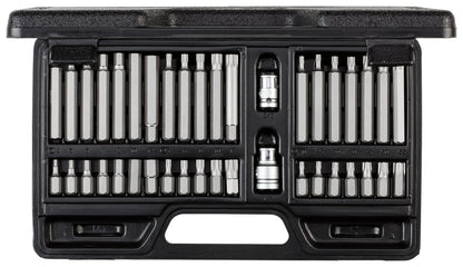 GEDORE red R35003040 - Coffret de douilles à embouts de 10 mm TX+XZN+hexagonales, 40 pièces