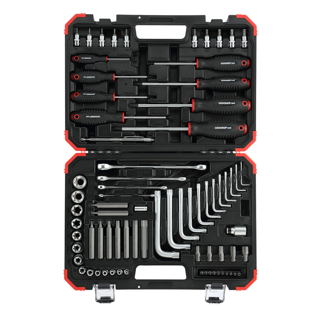 GEDORE red R68003075 - Juego de herramientas de atornillar TORX incl. maleta, 75 piezas