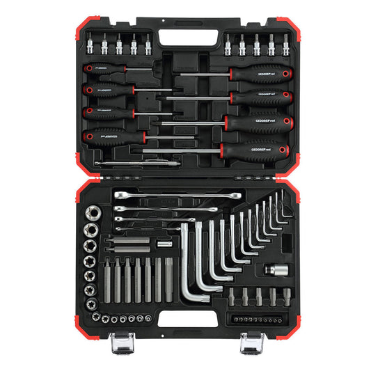 GEDORE red R68003075 - Juego de herramientas de atornillar TORX incl. maleta, 75 piezas