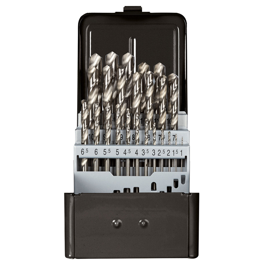GEDORE red R93510025 - Jeu de forets hélicoïdaux Ø 1-13 mm, pas de 0,5 mm, 25 pièces