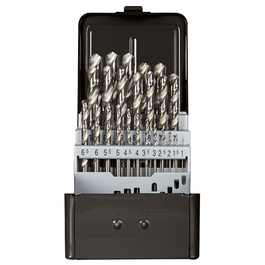 GEDORE red R93510025 - Jeu de forets hélicoïdaux Ø 1-13 mm, pas de 0,5 mm, 25 pièces