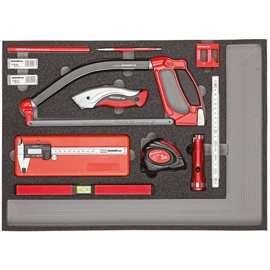 GEDORE red R22350004 - Jeu d'outils de mesure et de coupe 1/1 module CT
