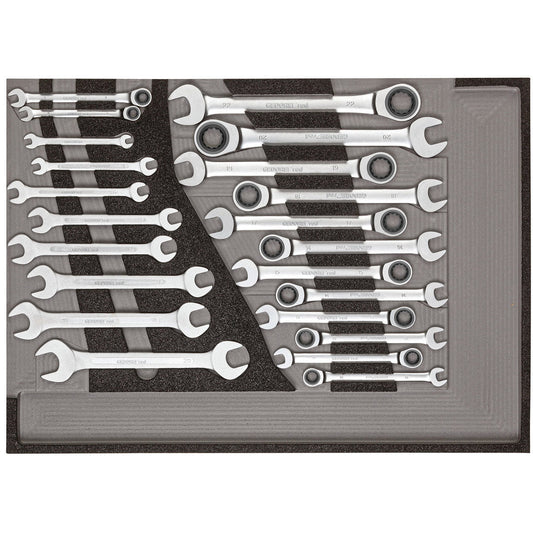GEDORE red R22350006 - Jeu de clés à douilles 1/1 module CT, 22 pièces