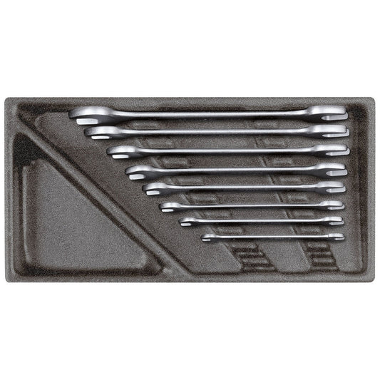 GEDORE red R22150001 - Jeu de clés plates à double ouverture, module CT 2/6, 8 pièces