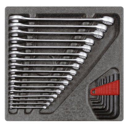 GEDORE red R22250000 - Jeu de clés combinées, module CT 4/6, 25 pièces