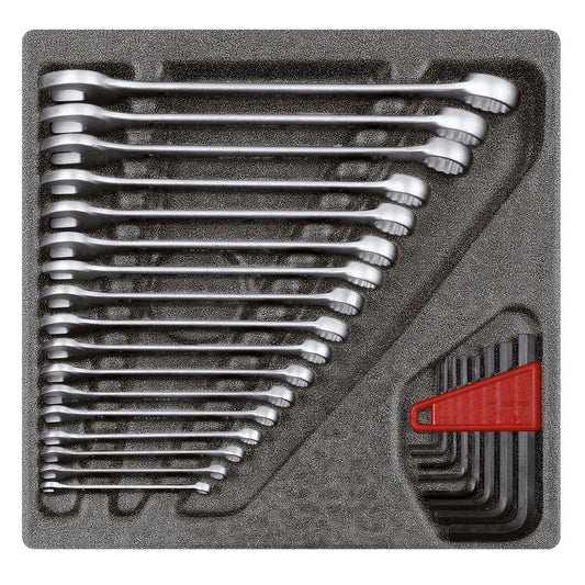 GEDORE red R22250000 - Jeu de clés combinées, module CT 4/6, 25 pièces