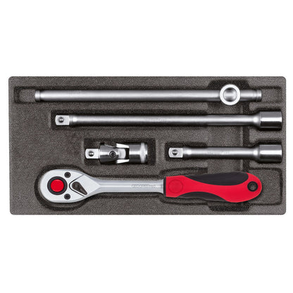 GEDORE red R22150008 - Jeu de douilles 1/2", en module CT 2/6, 5 pièces