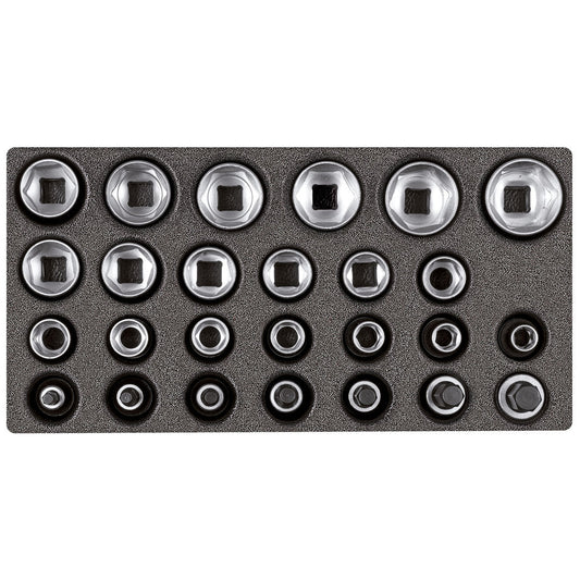 GEDORE red R22150009 - Jeu de douilles 1/2", en module CT 2/6, 26 pièces