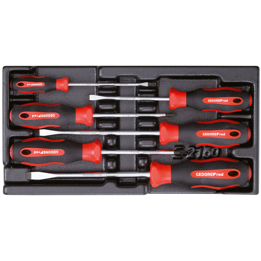 GEDORE red R22150014 - Jeu de tournevis PZ + SL, module CT 2/6, 6 pièces