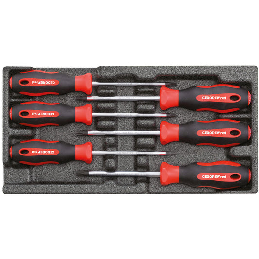 GEDORE red R22150015 - Jeu de tournevis TX, en module CT 2/6, 6 pièces