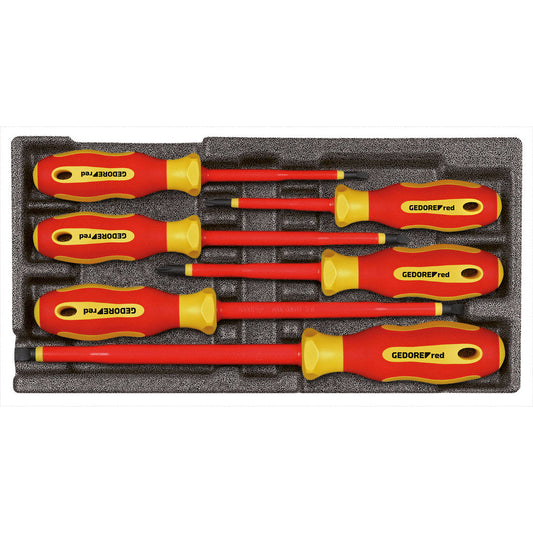 GEDORE red R22150016 - Jeu de tournevis VDE, en module CT 2/6, 6 pièces