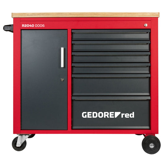 GEDORE red R20400006 - Établi mobile MECHANIC, avec 6 tiroirs 988x431x935 mm