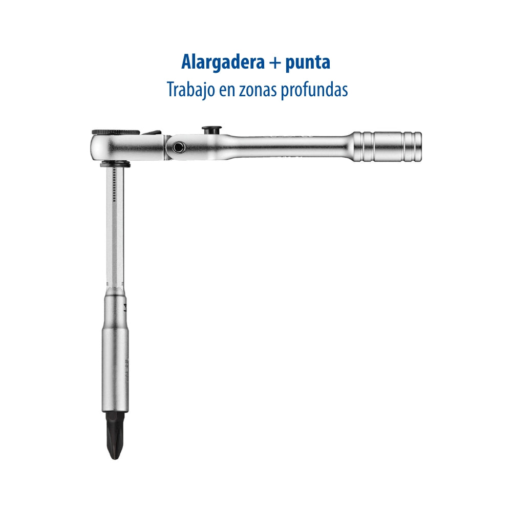 671 M-003 – Set de carraca portapuntas multifuncional, 3 piezas