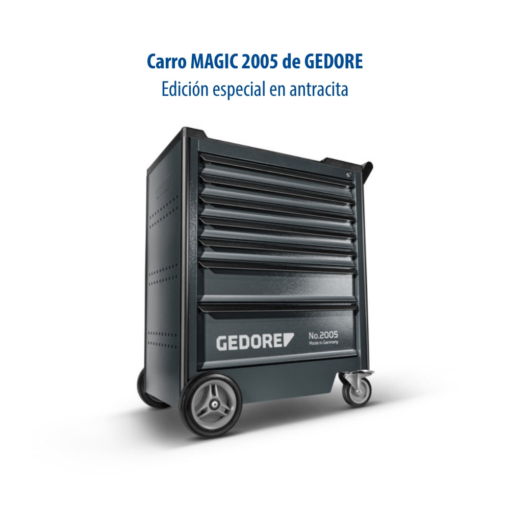 MAGIC 2005 0511-7016 - Carro de herramientas con 7 cajones - edición antracita
