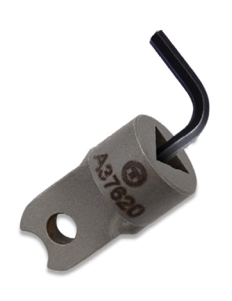 A37610 - Llave inglesa de 1-2,5 mm. Pin cautivo: Adaptador metálico con llave hexagonal acodada cautiva
