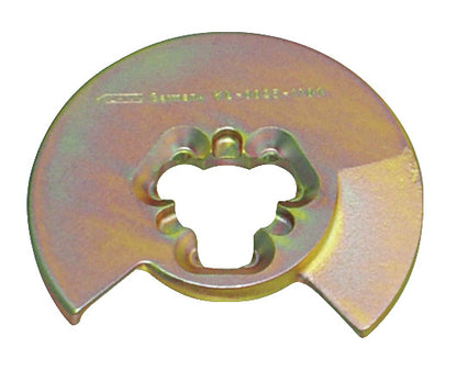 KL-0025-1101 - Tamaño de la placa de presión. 1 con cerradura: Placa metálica dorada con perfil semicircular