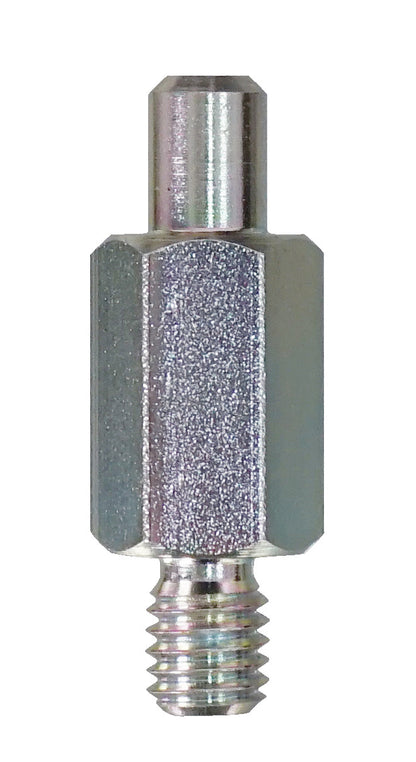 KL-0029-1222 - Perno con espiga 20mm: Perno metálico con cuerpo hexagonal, vástago liso y extremo roscado