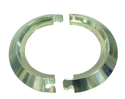 KL-0029-1309 - Par de anillos de soporte talla 3: Par de semianillos metálicos partidos con muescas en los extremos