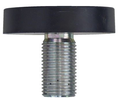 KL-0033-3002 - Soporte Ø50: Tornillo metálico de rosca gruesa con cabeza plana negra circular