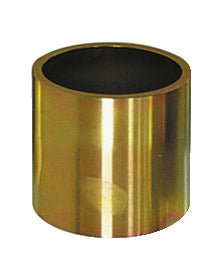 KL-0039-1660 - Manguito de presión/soporte corto Ø60/Ø52: Manguito cilíndrico metálico dorado hueco