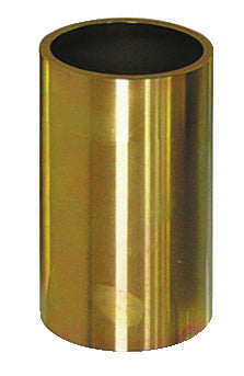 KL-0039-1760 - Manguito de presión/soporte largo Ø60/Ø52: Cilindro metálico hueco de superficie dorada brillante