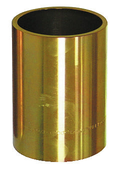 KL-0039-1766 - Manguito de presión/soporte largo Ø66/Ø58: Manguito cilíndrico metálico dorado hueco
