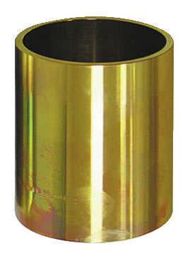 KL-0039-1776 - Manguito de presión/soporte largo Ø76/Ø68: Casquillo cilíndrico metálico hueco de color dorado