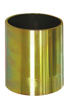 KL-0039-1786 - Manguito de presión/soporte largo Ø86/Ø78: Manguito cilíndrico metálico hueco de acabado dorado brillante