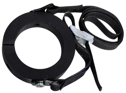 KL-0040-1790 - Cinturón de seguridad para cilindro hidráulico. 17 toneladas: Anilla negra con tornillo de ajuste