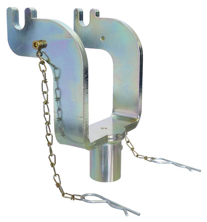KL-0040-2580 A - Dispositivo de grabación sin anillo de sujeción: Soporte metálico en U con pasador y cadenas de seguridad