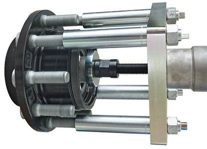 KL-0040-2812-5 - Pieza de empuje, M24, Ø 20,5mm: Extractor con varillas roscadas montado en cubo de rueda con espárragos