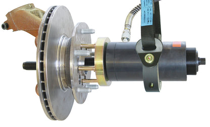 KL-0040-2812-1 - Husillo de tracción/empuje, hidráulico, M24: Cilindro hidráulico acoplado a cubo de rueda con disco de freno
