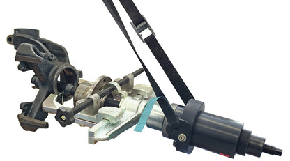 KL-8041-400 - Paquete Premium de cojinetes de rueda: Extractor mecánico con husillo, mordazas y correa de fijación