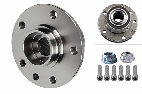 KL-0041-380 EA - Extractor de cubos de rueda: Cubo de rueda con estrías, corte de rodamiento, tuercas y tornillos incluidos
