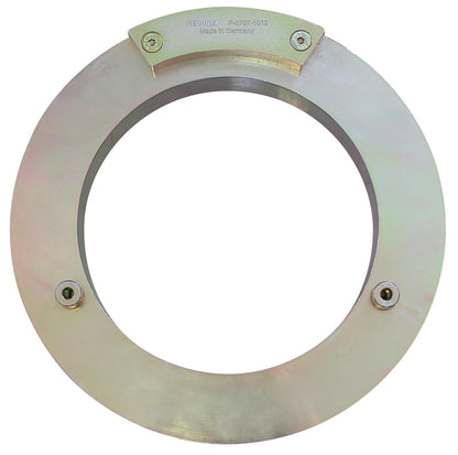 KL-0041-801 - plato base: Anillo metálico con orificio central y cuatro tornillos de fijación