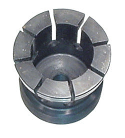 KL-0042-9031 - Tamaño de la pinza. 3, Ø 44-48 mm: Pinza cilíndrica ranurada con orificio central y base circular