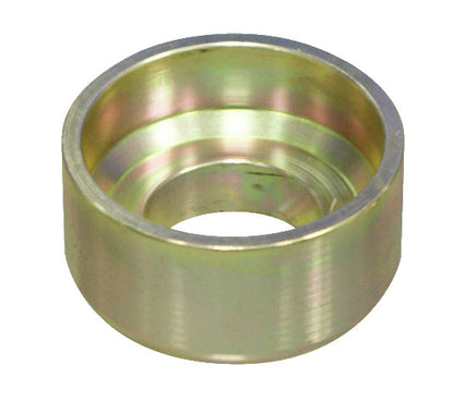 KL-0043-1104 - pieza de presión: Anillo cilíndrico metálico hueco con acabado dorado zincado