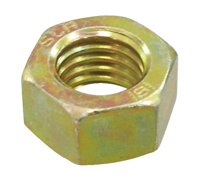 KL-0049-2004 - Tuerca SK M14: Tuerca hexagonal metálica dorada con rosca visible