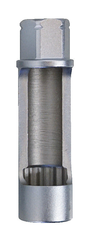 KL-0056-1116 - Inserto de llave de tubo, abierto SW16: Inserto tubular con cuadradillo hexagonal en un extremo