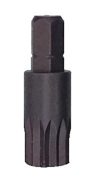 KL-0056-1145 - Punta de destornillador XZN M12: Punta acoplable con vástago hexagonal y extremo estriado moleteado