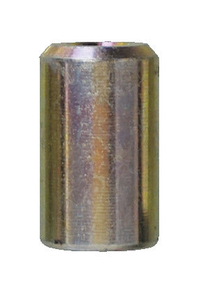 KL-0069-7002 - Casquillo de centrado Ø16: Casquillo cilíndrico metálico con acabado dorado y superficie estriada