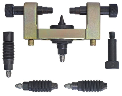 KL-0104-21 KB - Herramienta separadora, ajustable, con cuñas 1 + 2 + 4 + 5: Extractor con abrazadera y husillo central